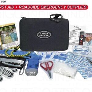 Black Emergency Supplies Kit.  Land Rover